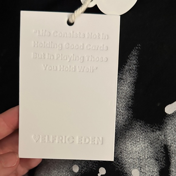 Aelfric Eden Black Sweater with White Graffiti - Picture 8 of 8